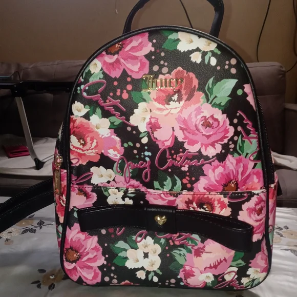 Juicy Couture | Bags | Juicy Couture Backpack Black Pink  display picture 2